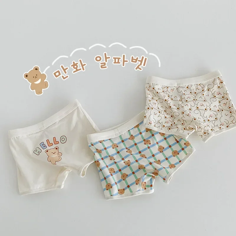 N124 Children's Autumn Cartoon Bear Underwear Pure Cotton Class A Large PP Boxer Briefs for Boys
N124 Children's Autumn Cartoon Bear Underwear Pure Cotton Class A Large PP Boxer Briefs for Boys