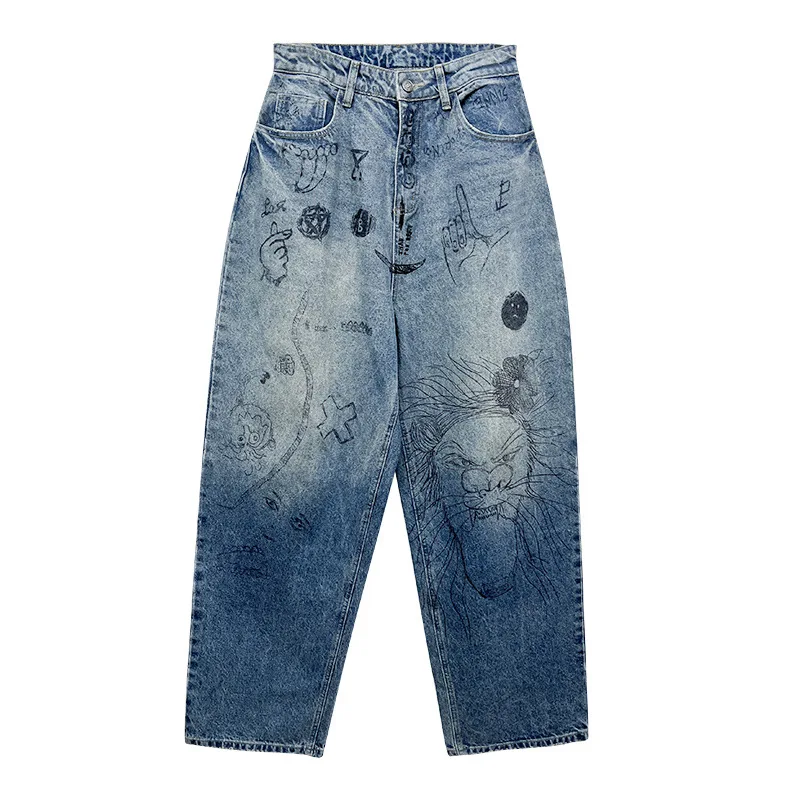 Женские джинсы Jeansamerican уличные хип-хоп граффити водяные знаки женские новые весенние универсальные широкие брюки 2023
Женские джинсы Jeansamerican уличные хип-хоп граффити водяные знаки женские новые весенние универсальные широкие брюки 2023
