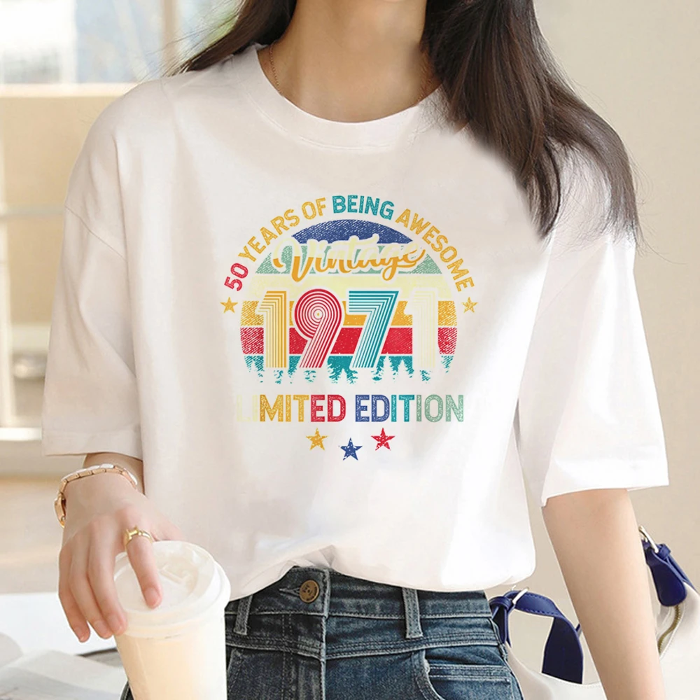 50 Years Birthday top women graphic t shirt female streetwear anime manga clothes
50 Years Birthday top women graphic t shirt female streetwear anime manga clothes