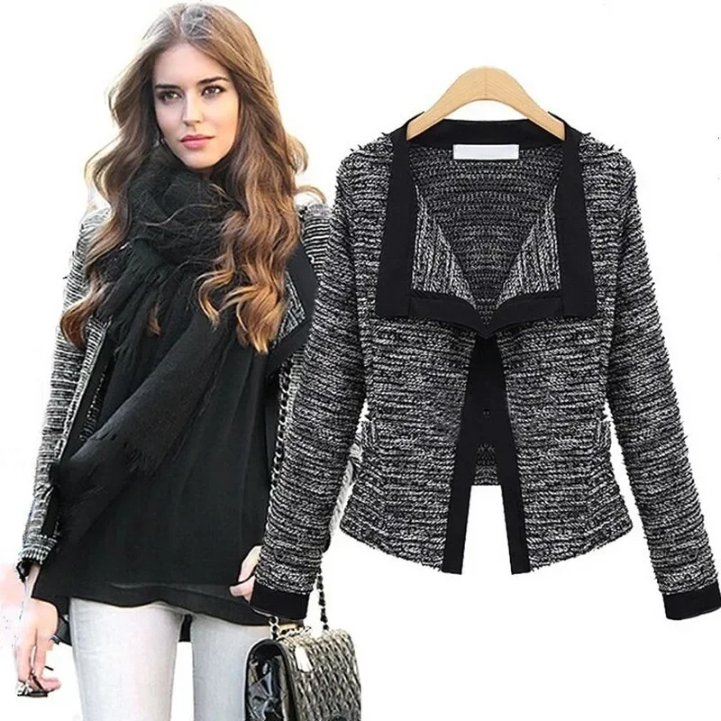 Women's Fashion Slim Long Sleeve Cardigan Small Suit Small Jacket Autumn and Winter Jacket Linen Ladies Knit Cardigan Sweater
Women's Fashion Slim Long Sleeve Cardigan Small Suit Small Jacket Autumn and Winter Jacket Linen Ladies Knit Cardigan Sweater