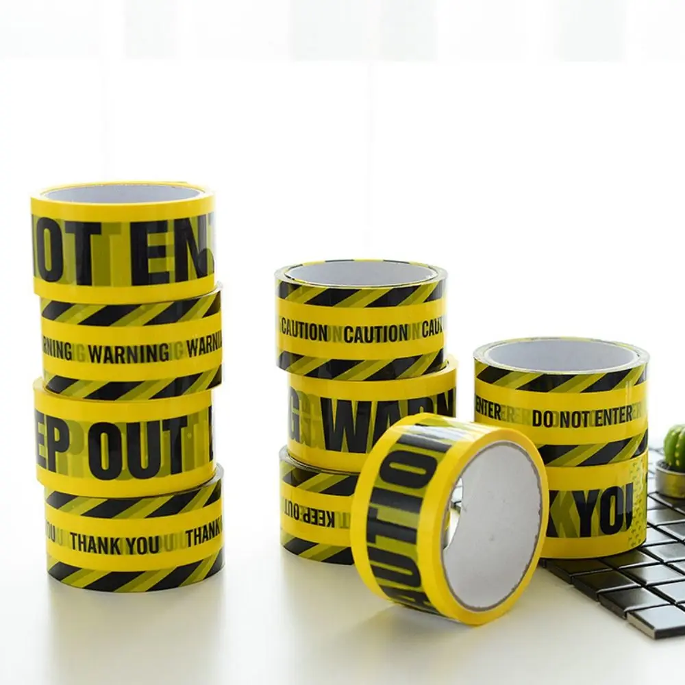 

Black Character Warning Tape 4.8CM*25M DO NOT ENTER Caution Signs Adhesive Tape Party Decoration Yellow Tape