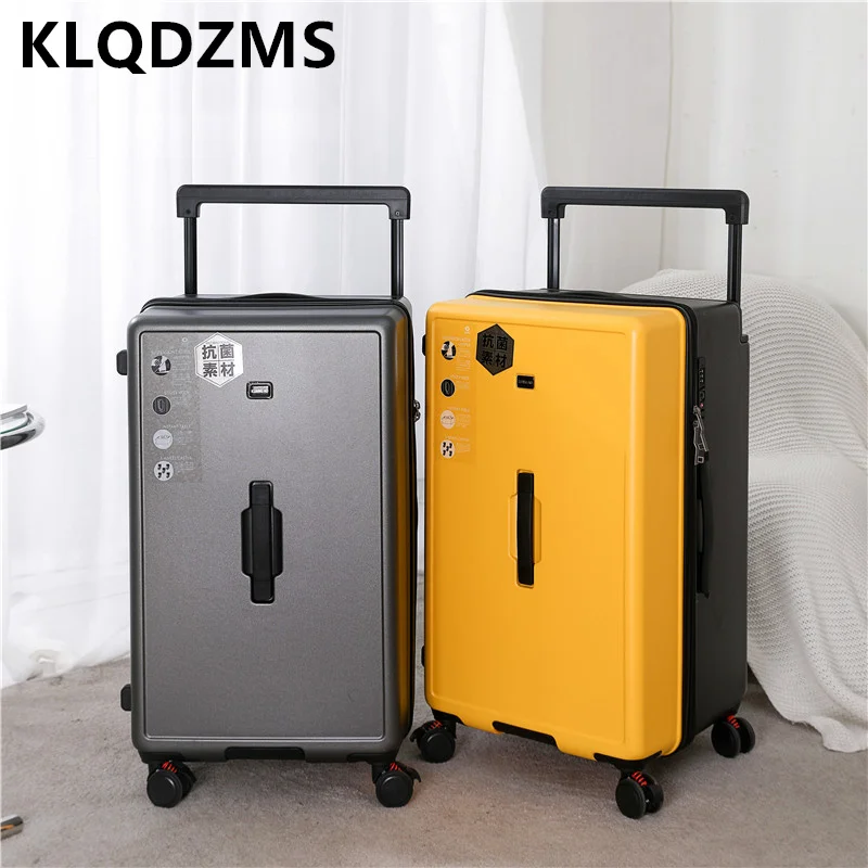 

KLQDZMS Large-capacity Luggage Students Thickened Trolley Bags Men 26 Inch Password Box 28 "30 Women Universal Wheel Suitcase