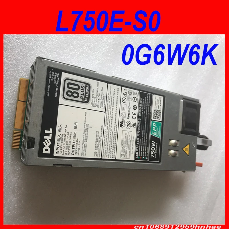 98% новый оригинальный блок питания для DELL R630 R730 R730XD 750 Вт 0G6W6K G6W6K V1YJ6 0W8R3C
98% новый оригинальный блок питания для DELL R630 R730 R730XD 750 Вт 0G6W6K G6W6K V1YJ6 0W8R3C