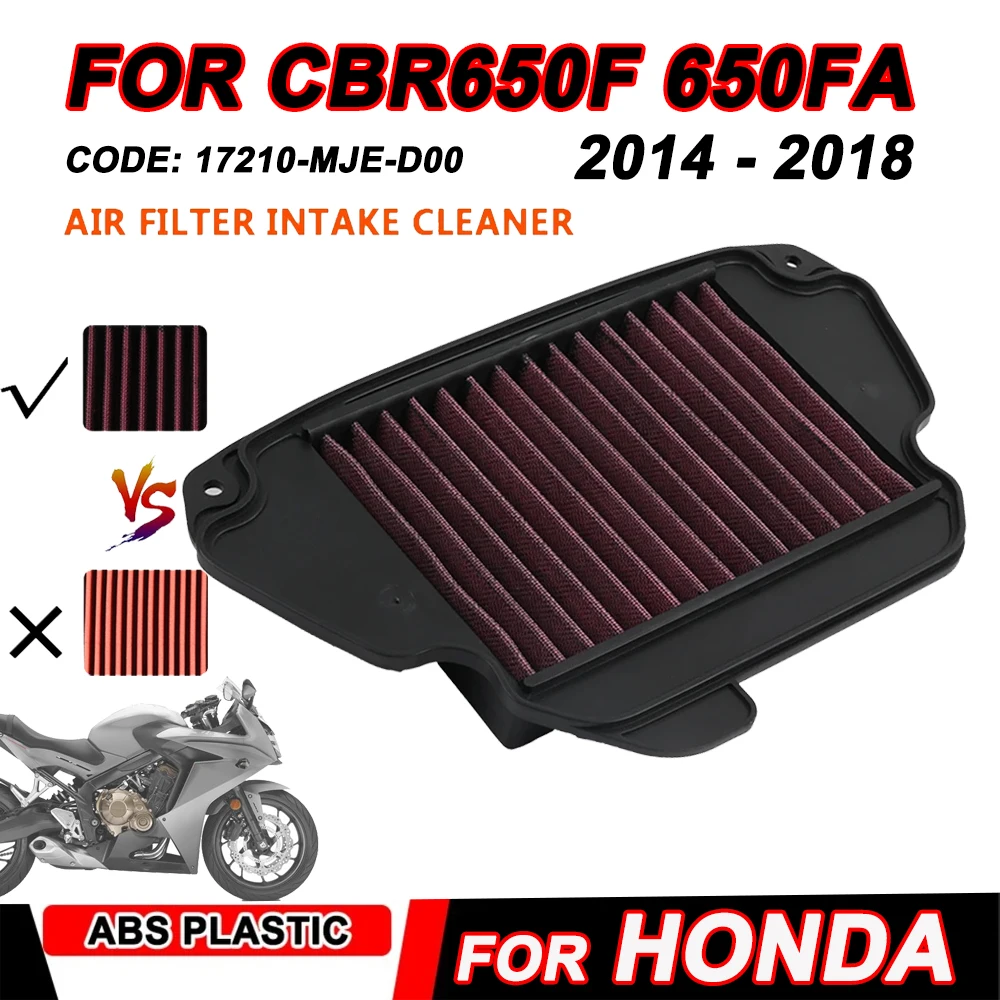 Motorcycle Air Filter Intake Cleaner Air Element Cleaner Engine Protector For Honda CBR 650F CB 650FA CB650F CB650FA 2014-2018
Motorcycle Air Filter Intake Cleaner Air Element Cleaner Engine Protector For Honda CBR 650F CB 650FA CB650F CB650FA 2014-2018