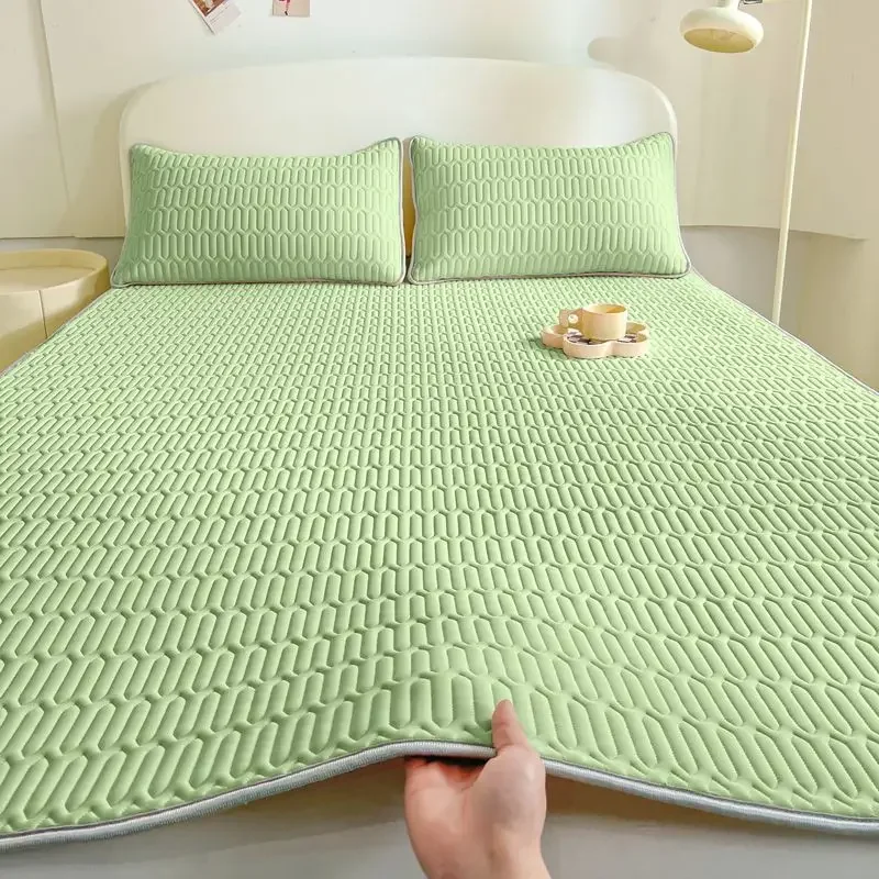 Summer Latex Cool Mat for Bed 1pc Ice Cold Bed Sheet Double Bedspread Non-slip Foldable Mattress Cover Pillowcase Set Washable
Summer Latex Cool Mat for Bed 1pc Ice Cold Bed Sheet Double Bedspread Non-slip Foldable Mattress Cover Pillowcase Set Washable