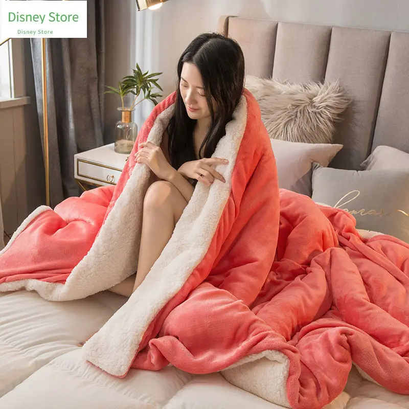 New Winter Fleece Blankets Thick Warm Soft Sofa Blanket Bed Cover Home Luxury Solid Color Double Bed Bedspread Duvet Bedding
New Winter Fleece Blankets Thick Warm Soft Sofa Blanket Bed Cover Home Luxury Solid Color Double Bed Bedspread Duvet Bedding