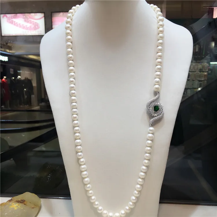 Hot sell 8-9mm 80cm white natural freshwater pearl necklace long eyes accessories sweater chain fashion jewelry
Hot sell 8-9mm 80cm white natural freshwater pearl necklace long eyes accessories sweater chain fashion jewelry