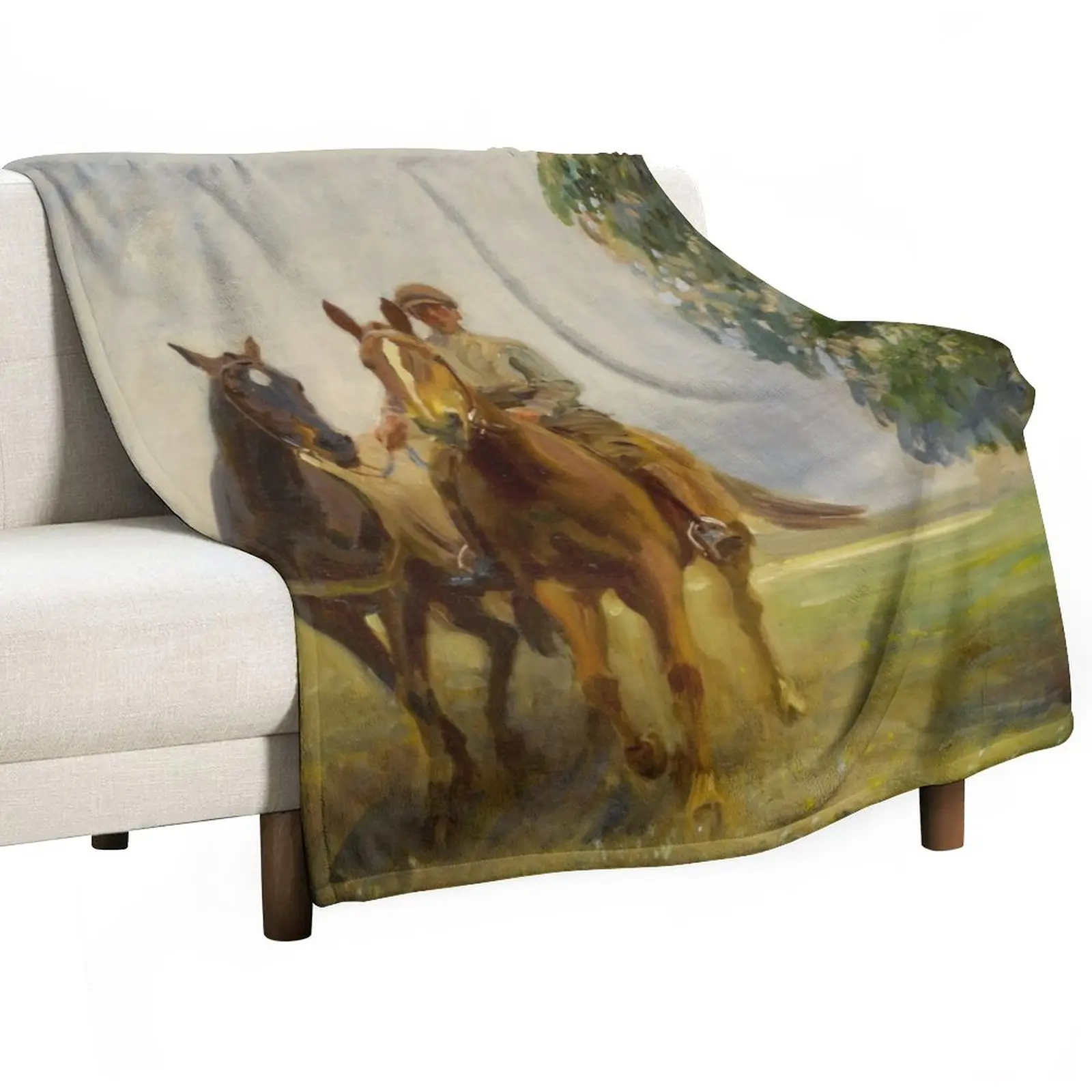 Shrimp Leading Two Hunters - Sir Alfred James Munnings - 1912 Throw Blanket blankets and throws Kid'S Blanket
Shrimp Leading Two Hunters - Sir Alfred James Munnings - 1912 Throw Blanket blankets and throws Kid'S Blanket