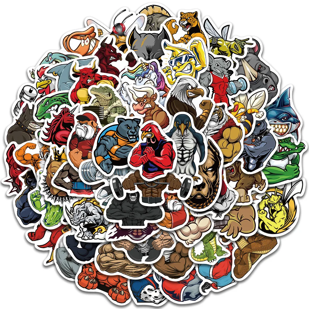 60pcs Funny Cartoon Muscle Animals Graffiti Stickers For Laptop Water Bottle Luggage Notebook Phone Waterpoof Vinyl Decals
60pcs Funny Cartoon Muscle Animals Graffiti Stickers For Laptop Water Bottle Luggage Notebook Phone Waterpoof Vinyl Decals