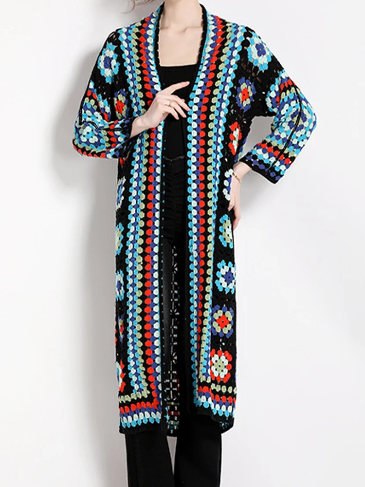 Vintage Ethnic Style Hook Flower Cut-Out Knitted Cape Long Cardigan 2023 New Korean Fashion Women'S Clothing
Vintage Ethnic Style Hook Flower Cut-Out Knitted Cape Long Cardigan 2023 New Korean Fashion Women'S Clothing
