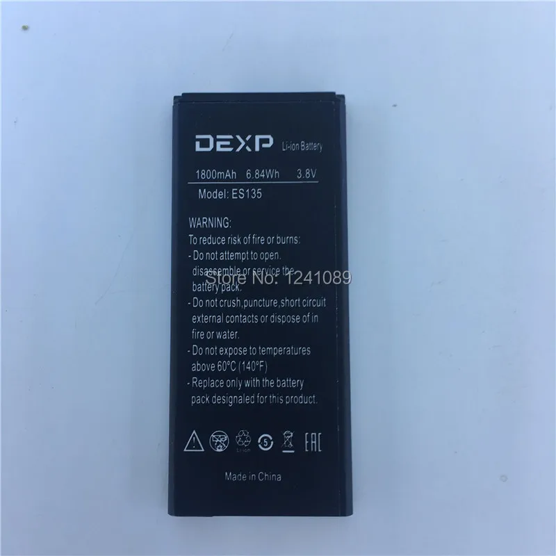 Мобильный телефон аккумулятор DEXP ES135 1800 мАч длительное время работы в режиме ожидания высококачественный тест для нормальной пересылки мобильных аксессуаров
Мобильный телефон аккумулятор DEXP ES135 1800 мАч длительное время работы в режиме ожидания высококачественный тест для нормальной пересылки мобильных аксессуаров