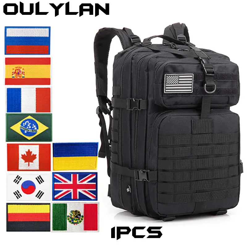 OULYLAN Men's Nylon Backpack Military Tactical Backpack Outdoor Softback Camping Hiking Backpack Molle 3P Army Tactical Rucksack
OULYLAN Men's Nylon Backpack Military Tactical Backpack Outdoor Softback Camping Hiking Backpack Molle 3P Army Tactical Rucksack
