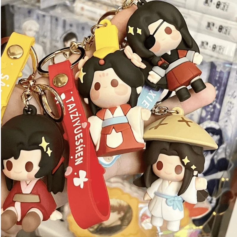 Genuine Heavenly Official Blessing Keychain Xie Lian Hua Cheng Anime Backpack Bag Pendant Kawaii Cartoon Model Doll Toy Gift
Genuine Heavenly Official Blessing Keychain Xie Lian Hua Cheng Anime Backpack Bag Pendant Kawaii Cartoon Model Doll Toy Gift