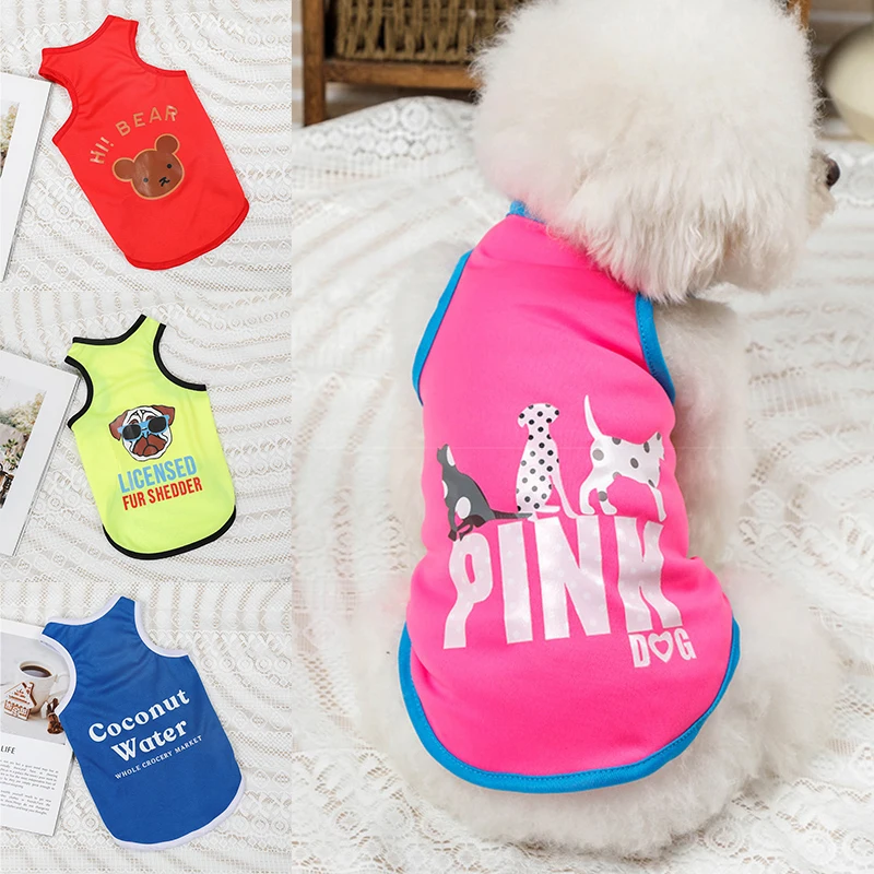 Cute Dog Vest Clothes Summer Shirt Thin Breathable Clothes For Dogs French Bulldog Yorkshire Chihuahua Small Puppy Cats Costumes
Cute Dog Vest Clothes Summer Shirt Thin Breathable Clothes For Dogs French Bulldog Yorkshire Chihuahua Small Puppy Cats Costumes