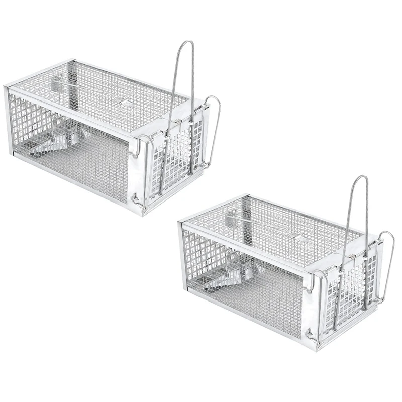 Hot 2-Pack Humane Rat Cage Traps,Live Mouse Rat Traps Catch And Release For Indoor Outdoor,Small Animals Traps,Easy To Use
Hot 2-Pack Humane Rat Cage Traps,Live Mouse Rat Traps Catch And Release For Indoor Outdoor,Small Animals Traps,Easy To Use