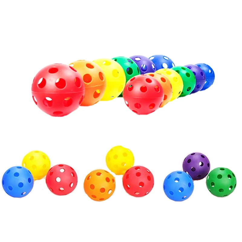 

Hole Ball for Kids Toys Hollow Plastic Practice Sensory Balls Indoor Training Early Educational Catch Ball Fidget Toys for Baby