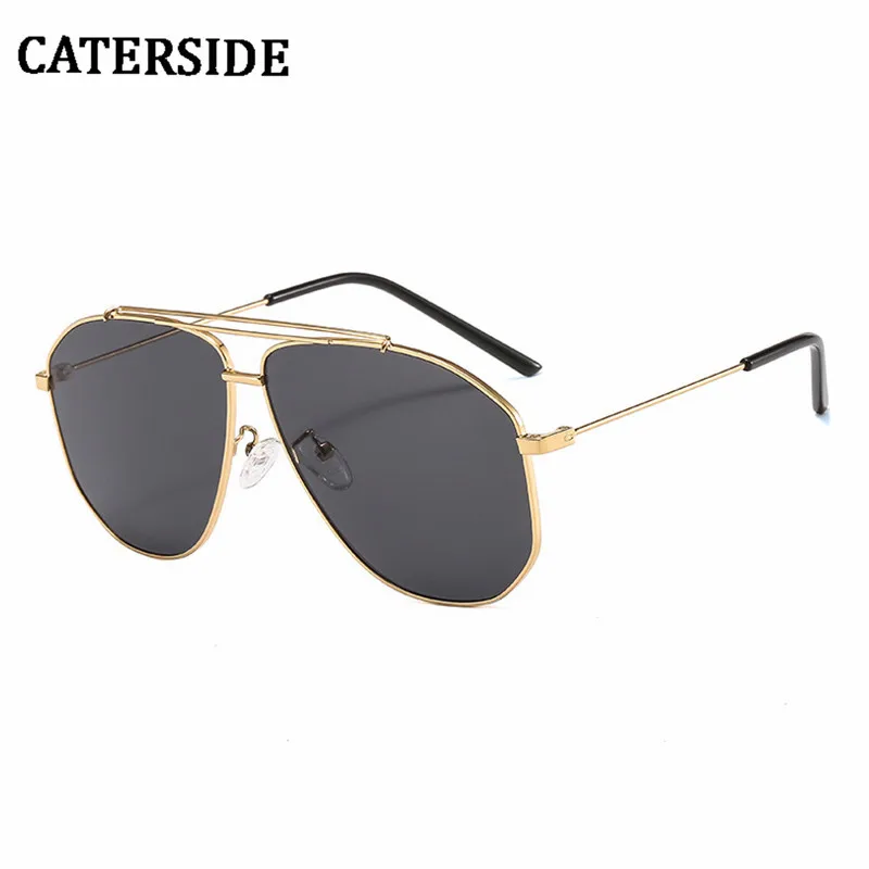 

New Double Bridge Aviation Sunglasses For Women Oversized Alloy Luxury Brand Sun Glasses Men Black Eyewear Pilot Shades UV400