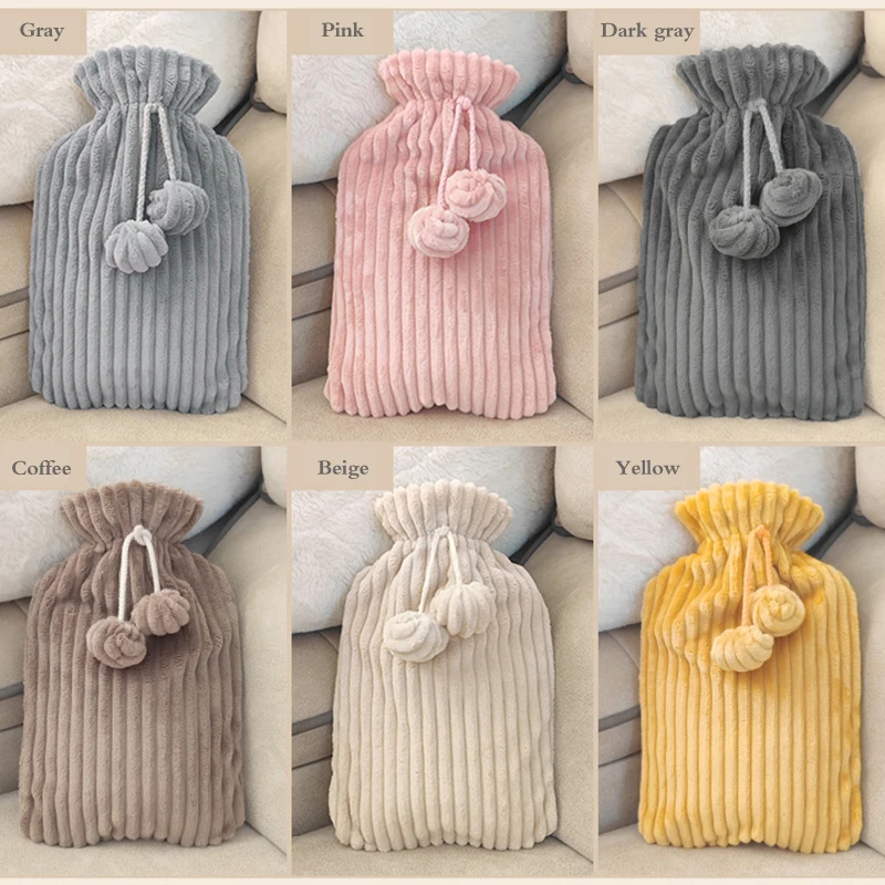 1L/2L Winter Hot Water Bottle with Plush Cover Warm Hand Foot Abdomen Warmer Household Reusable Water-filling Hot Water Bag
1L/2L Winter Hot Water Bottle with Plush Cover Warm Hand Foot Abdomen Warmer Household Reusable Water-filling Hot Water Bag