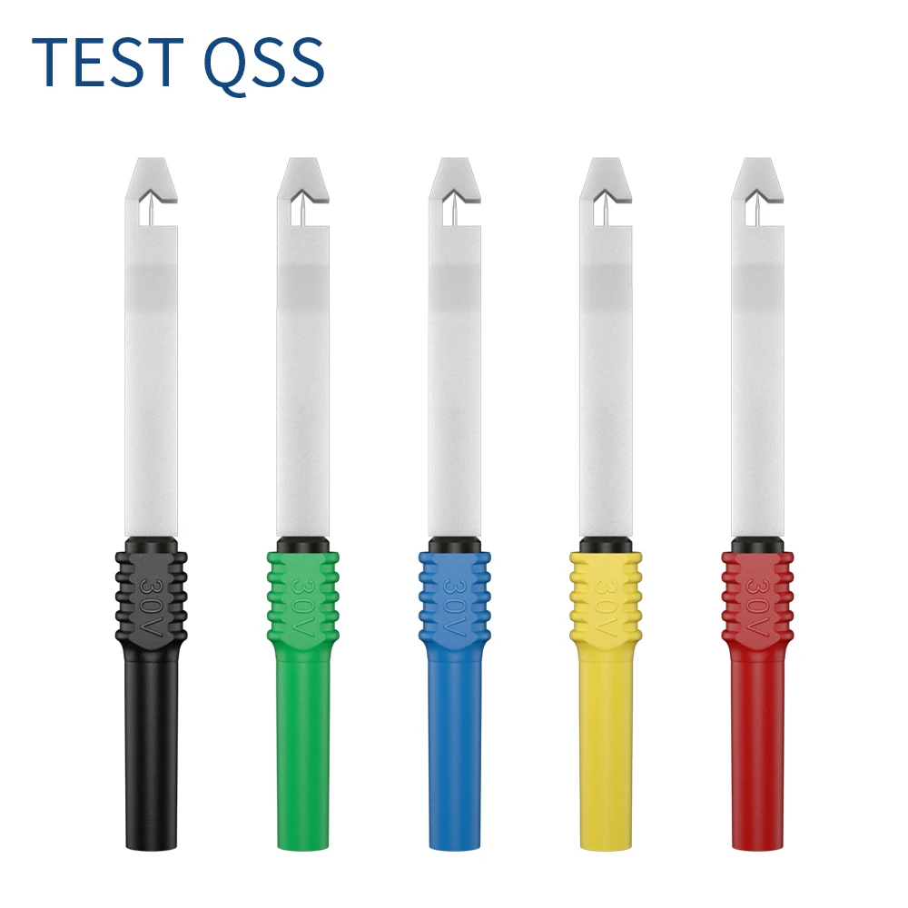 

QSS 5pcs Multimeter Test Pin Probe Diagnostic Tool Insulation Wire Piercing Tester Needle Tip Repair Accessories Q.30009H