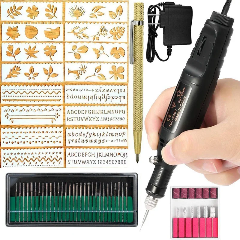 Electric Engraver Pen,Engraving Tool Kit For Metal Glass Stones Ceramic Plastic Wood Jewelry With Polishing Head,Scriber Etcher
Electric Engraver Pen,Engraving Tool Kit For Metal Glass Stones Ceramic Plastic Wood Jewelry With Polishing Head,Scriber Etcher
