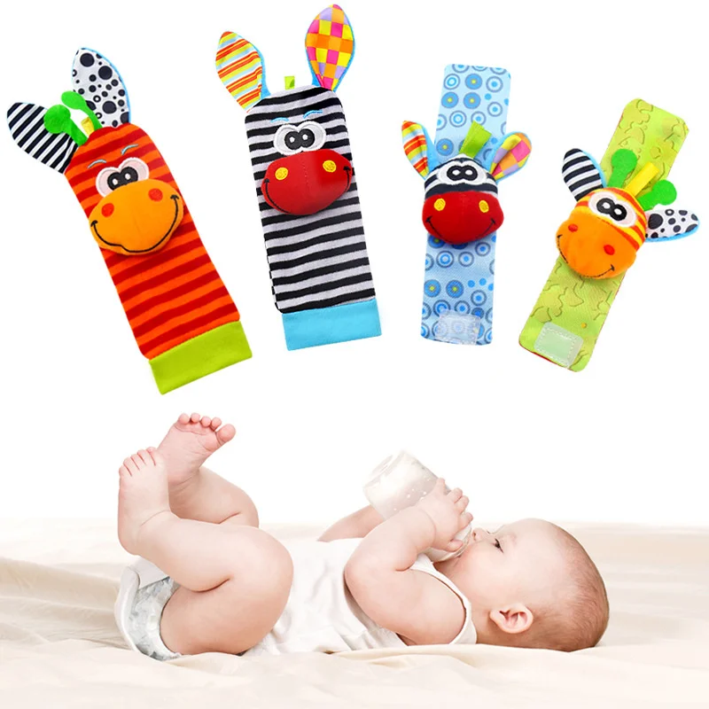 Cartoon Plush Socks Wristband Rattle Baby Toy 0-12 Months Newborn Baby Child Animal Socks Foot Finder Toy Gift Soft Rattle
Cartoon Plush Socks Wristband Rattle Baby Toy 0-12 Months Newborn Baby Child Animal Socks Foot Finder Toy Gift Soft Rattle
