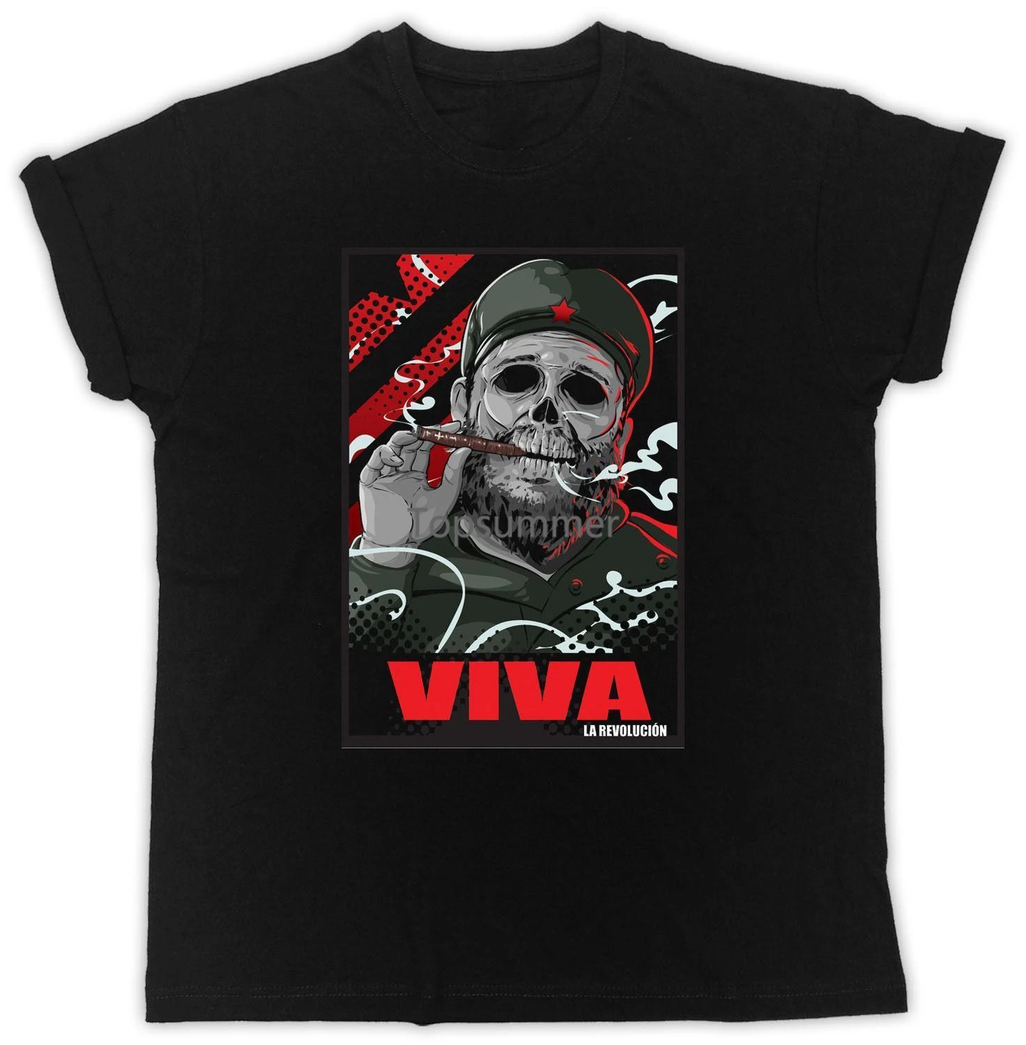 Fidel Castro T-Shirt Designer Viva Revolucion Che Gift Present Unisex Tshirt 2018 New Short Sleeve Casual T-Shirt Tee
Fidel Castro T-Shirt Designer Viva Revolucion Che Gift Present Unisex Tshirt 2018 New Short Sleeve Casual T-Shirt Tee