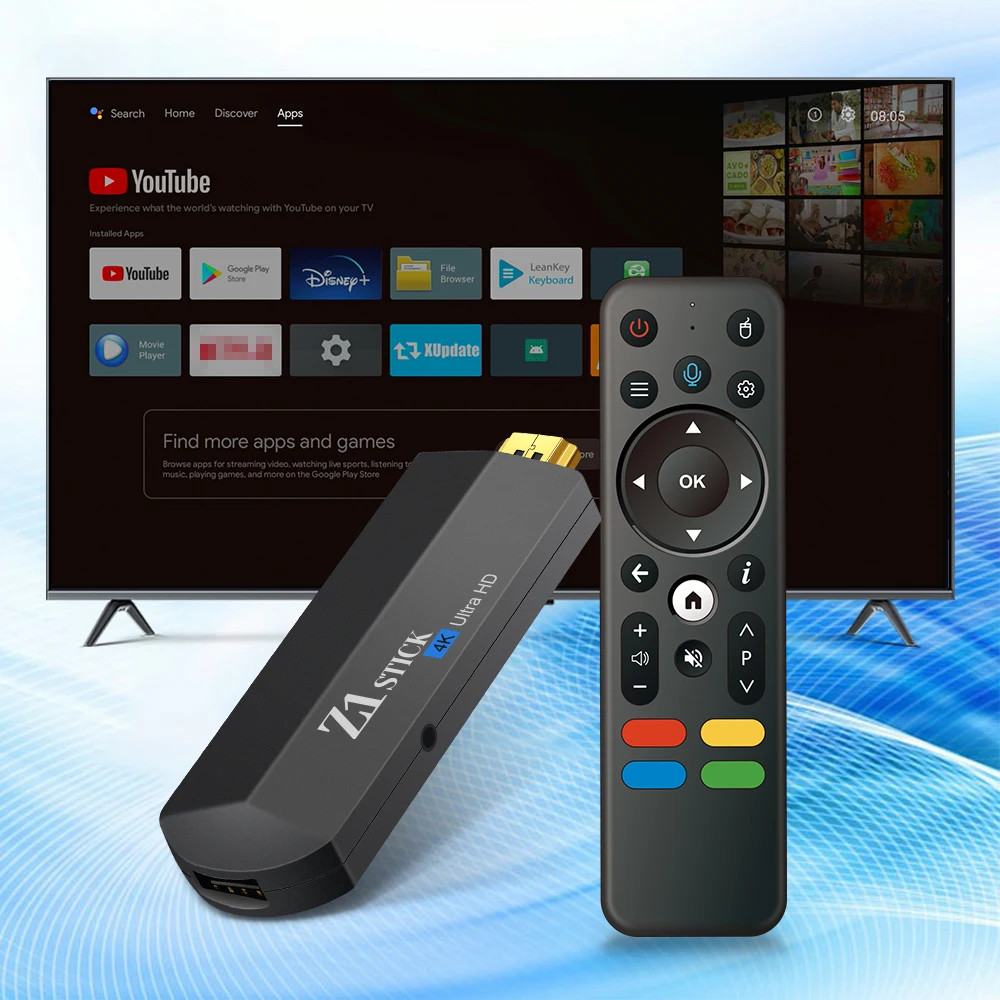 

Z1 TV Stick Android 10 Chipest H313 Quad Core ARM Cortex A53 2GB 16GB HDMI 2.0 4K HDR WIFI H.265 Smart TV Box PK Q96 Stick