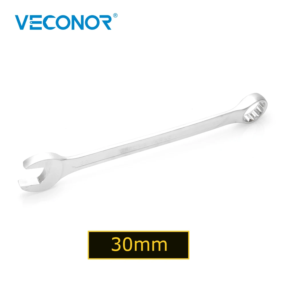 

Veconor 30mm Open Box End Combination Wrench Chrome Vanadium Opened Ring Combo Spanner Household Car repair Hand Tools 30 mm