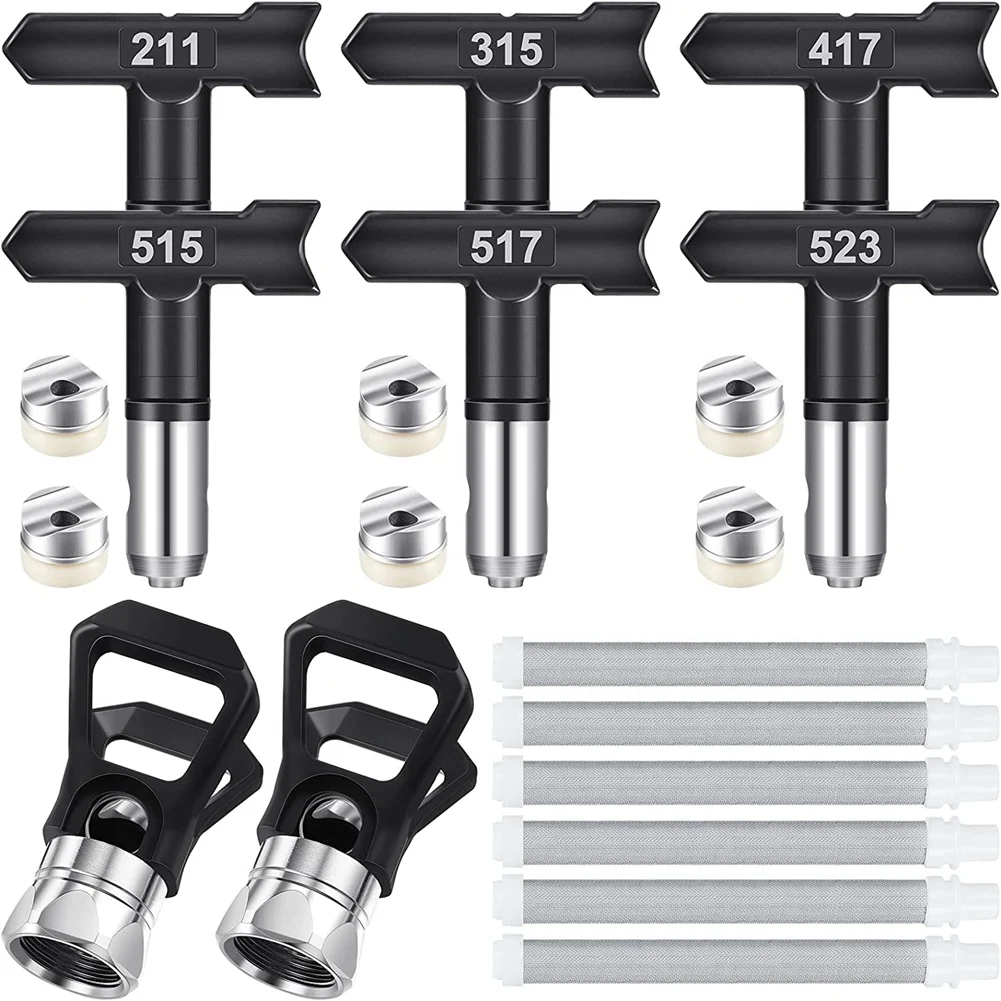 14Pcs Spray Tips Airless Paint Sprayer Tips with Airless Paint Sprayer Tip Guard or Airless Spraying Machine Parts
14Pcs Spray Tips Airless Paint Sprayer Tips with Airless Paint Sprayer Tip Guard or Airless Spraying Machine Parts
