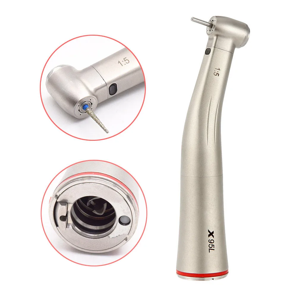 Dental 1:5 led Optic Fiber Increasing Red Ring Contra Angle Low Speed Quattro Water Spray low Handpiece For E-TYPE Motor
Dental 1:5 led Optic Fiber Increasing Red Ring Contra Angle Low Speed Quattro Water Spray low Handpiece For E-TYPE Motor