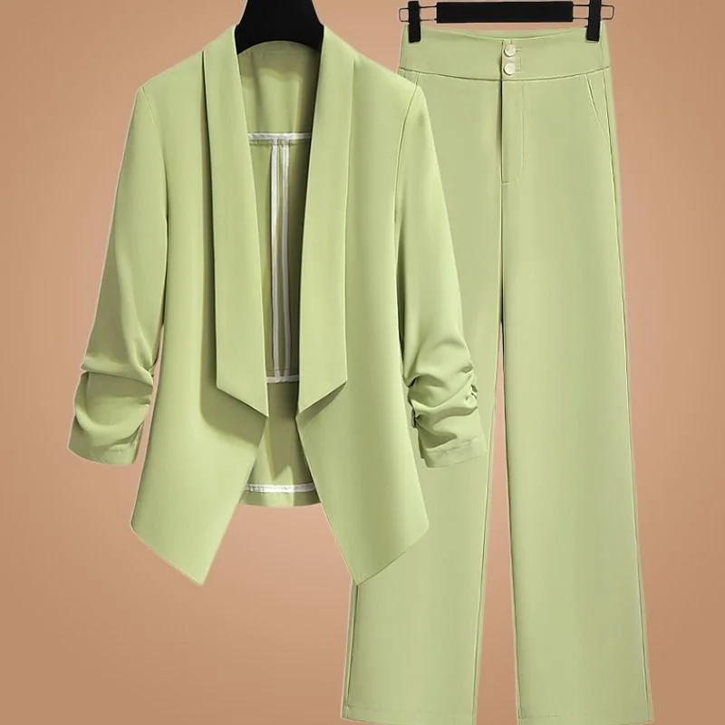 New Elegant Chic Blazers Coat Or Pants Or 2 Piece Set Professional Temperament Elegant Casual Solid Clothes Spring Summer
New Elegant Chic Blazers Coat Or Pants Or 2 Piece Set Professional Temperament Elegant Casual Solid Clothes Spring Summer