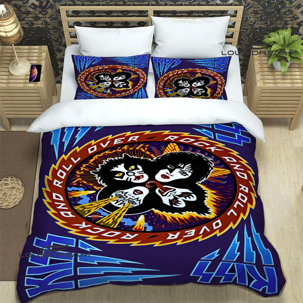 KISS band Printed Bedding Sets exquisite bed supplies set duvet cover bed comforter set bedding set luxury birthday gift
KISS band Printed Bedding Sets exquisite bed supplies set duvet cover bed comforter set bedding set luxury birthday gift