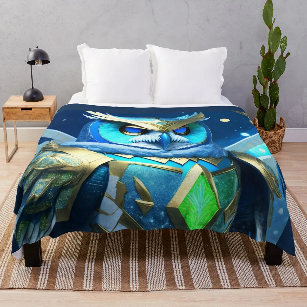 

Одеяло с рисунком совы, мягкое одеяло для кровати, роскошное туристическое одеяло