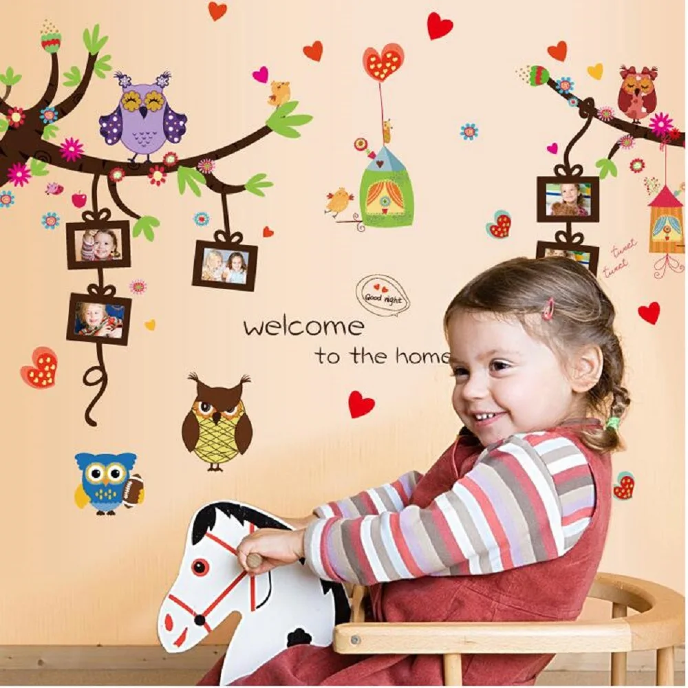 1Pc Nursery Vinilo Wall Stickers For Kids Rooms Cartoon Owl Diy Wall Sticker Removable Vintage Poster For Kids Bedroom Decor
1Pc Nursery Vinilo Wall Stickers For Kids Rooms Cartoon Owl Diy Wall Sticker Removable Vintage Poster For Kids Bedroom Decor