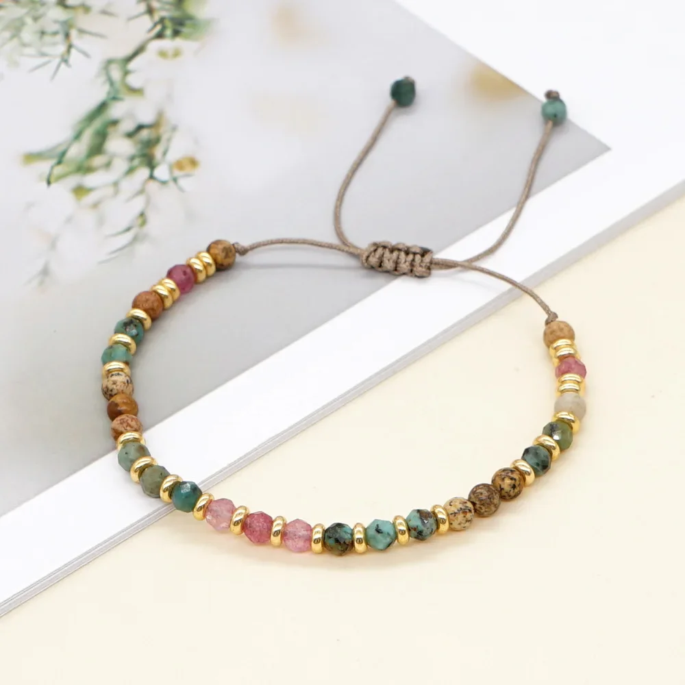 Beaded bracelet Natural colours Semi-precious stones vintage Trendy Minimalist Hand-woven Adjustable Bohemian Rice bead bracelet
Beaded bracelet Natural colours Semi-precious stones vintage Trendy Minimalist Hand-woven Adjustable Bohemian Rice bead bracelet