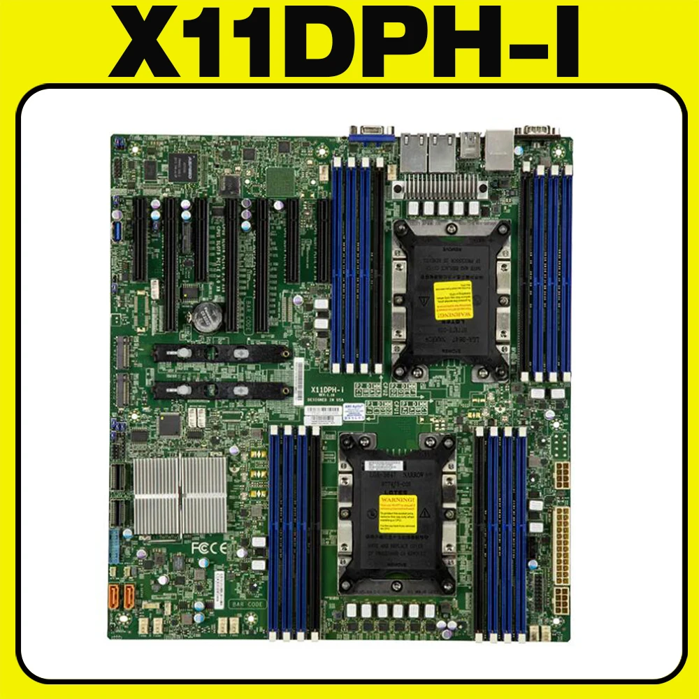 

X11DPH-I For Supermicro Server Motherboard LGA-3647 DDR4 SATA3 Xeon Scalable Processors