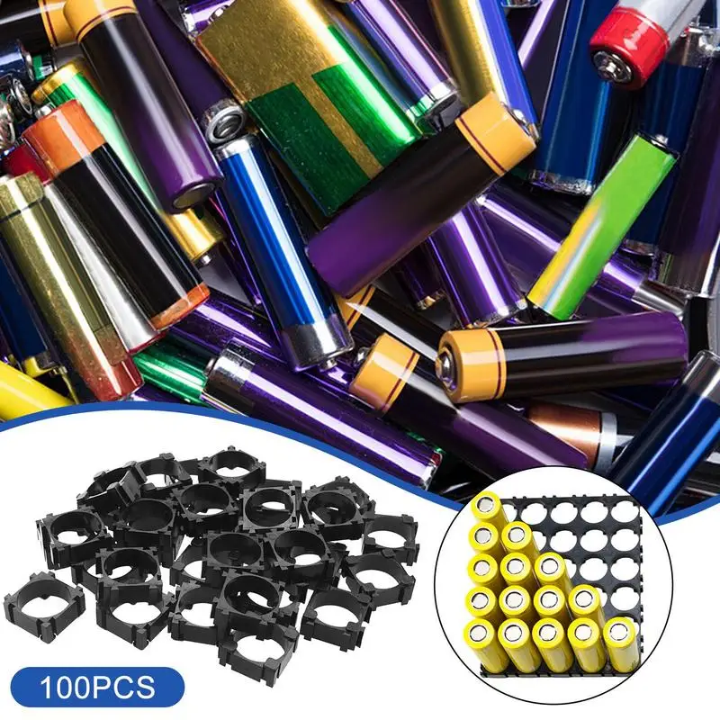 18650Lithium Battery Bracket 100pcs Universal Battery Splicing Bracket Organizer Storage Combination Bracket Battery Accessories
18650Lithium Battery Bracket 100pcs Universal Battery Splicing Bracket Organizer Storage Combination Bracket Battery Accessories