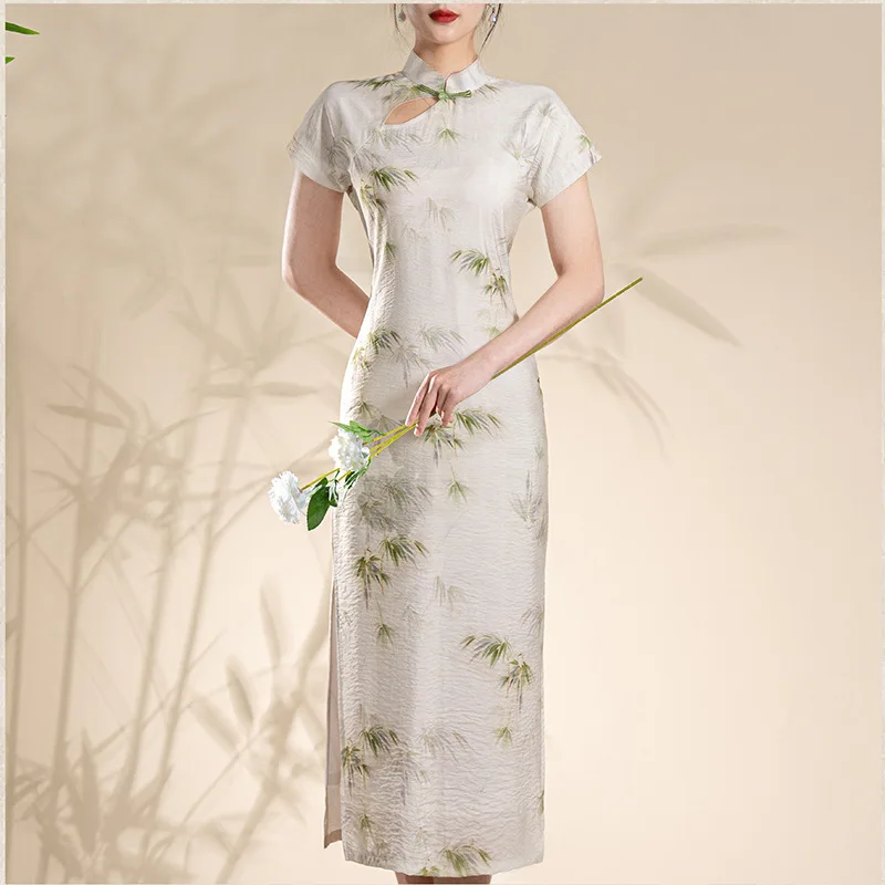 Su-Style Cheongsam Dress 2023 New Summer Young Artistic Temperament Daily Wearable Improved Dress
Su-Style Cheongsam Dress 2023 New Summer Young Artistic Temperament Daily Wearable Improved Dress
