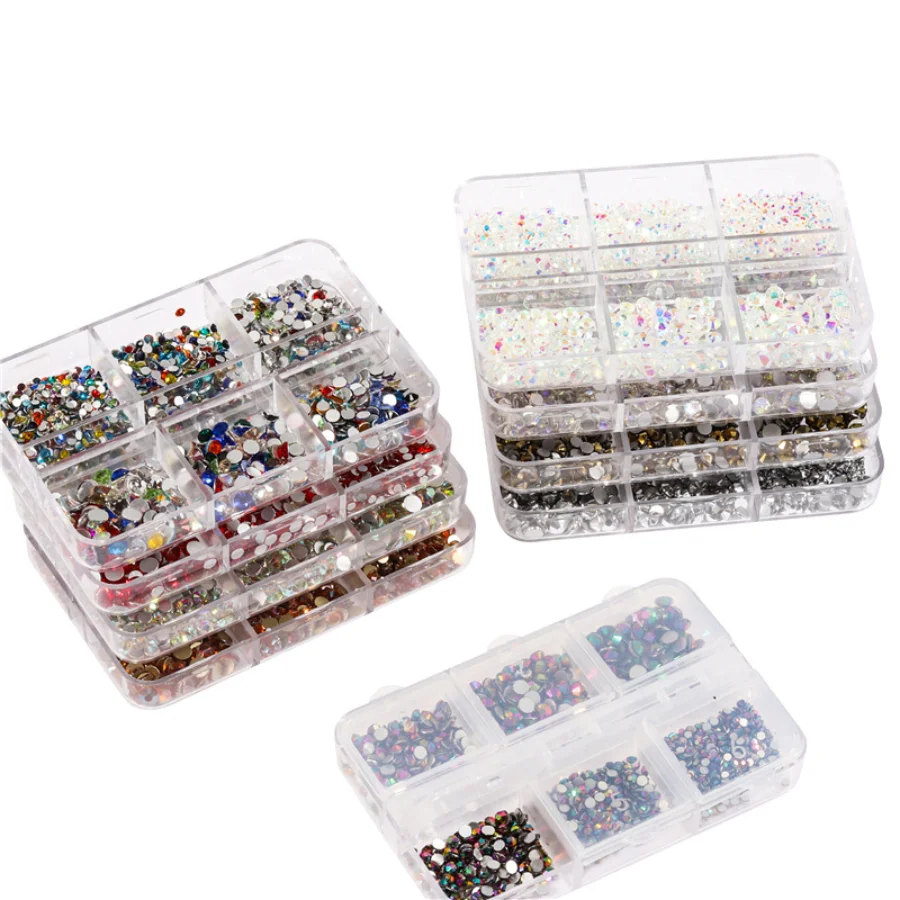 1600Pcs/Box Nail Art Flat Back Crystal Rhinestone 1.5mm 2.0mm Dazzling Diamonds Strass Manicure Tip 3D Decoration
1600Pcs/Box Nail Art Flat Back Crystal Rhinestone 1.5mm 2.0mm Dazzling Diamonds Strass Manicure Tip 3D Decoration