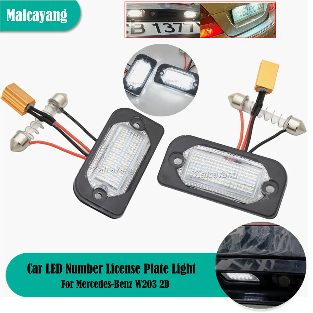 Car Styling No Error License Plate Light Base Bulb For Mercedes-Benz W203 2D 2pcs Car Number Plate Lamp White LED CANBUS
Car Styling No Error License Plate Light Base Bulb For Mercedes-Benz W203 2D 2pcs Car Number Plate Lamp White LED CANBUS