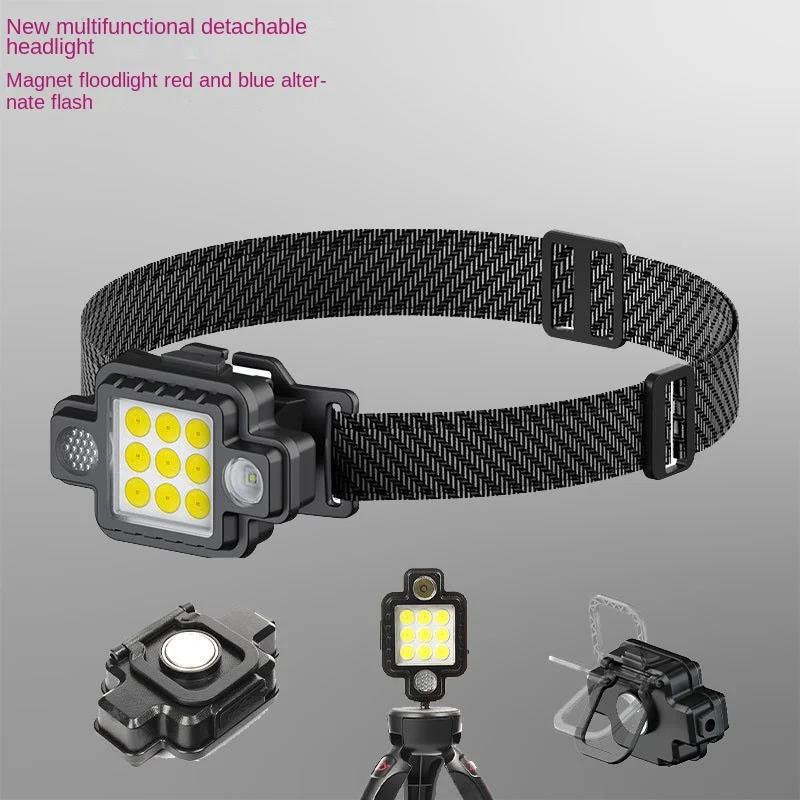 New Work Light Cob Magnetic Suction Headlight Type-c Charging Fishing Night Running Multifunctional Outdoor Emergency
New Work Light Cob Magnetic Suction Headlight Type-c Charging Fishing Night Running Multifunctional Outdoor Emergency