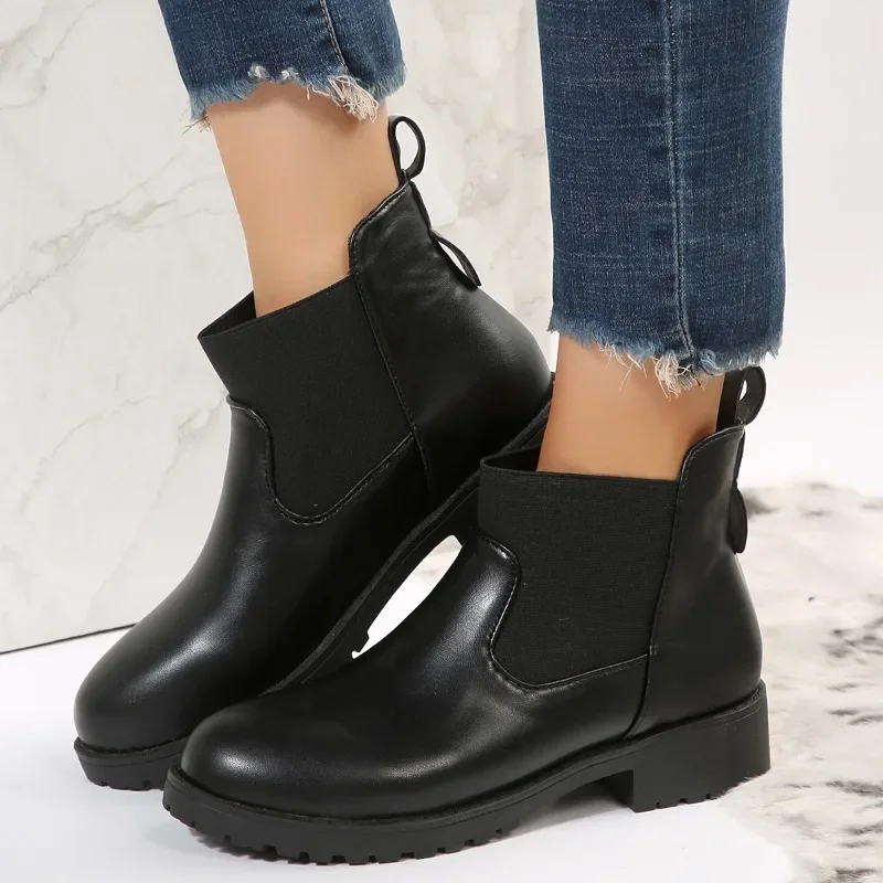 Plus Size 2023 Women's Shoes Basic Women's Boots Hot Sale Ankle Boots Women Stretch Slip-on Round Toe Square Heel Ladies Shoes
Plus Size 2023 Women's Shoes Basic Women's Boots Hot Sale Ankle Boots Women Stretch Slip-on Round Toe Square Heel Ladies Shoes