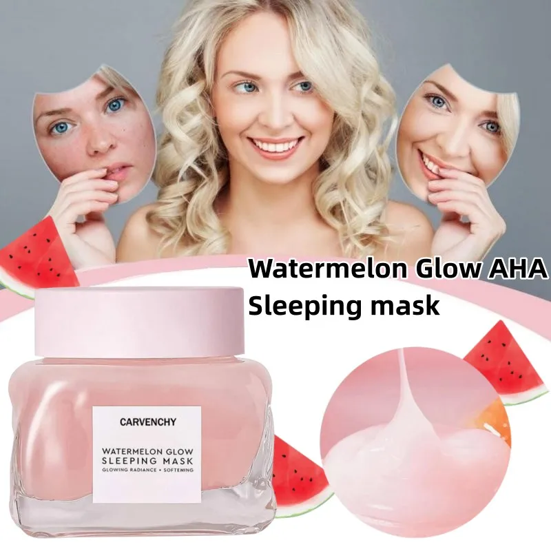 

Watermelon Sleep Glow Mask Moisturizes, Shrinks Pores and Tightens Anti-aging Gel Mask Containing AHA Hyaluronic Acid