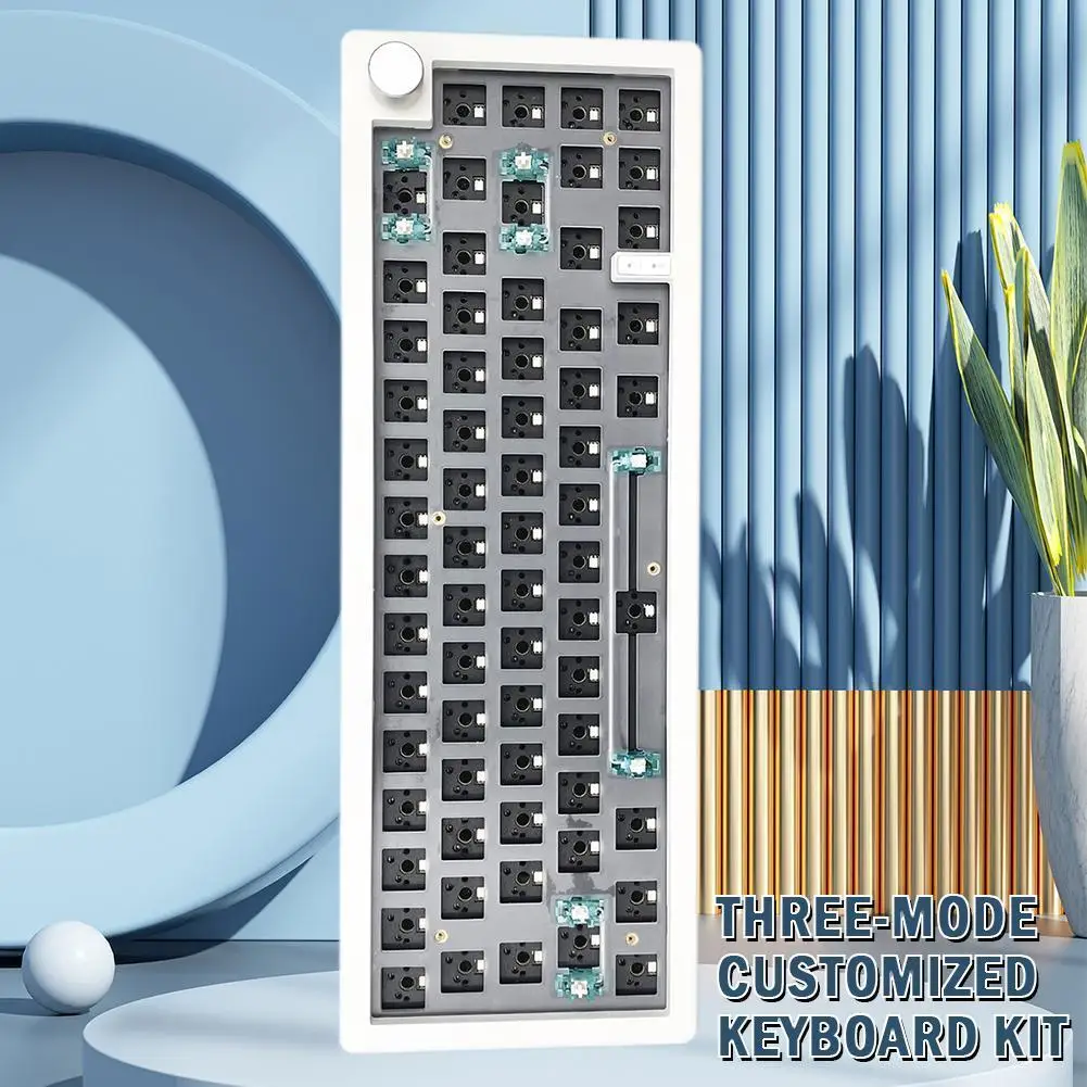 1 Pcs GMK67 3-mode Customized Keyboard Kit DIY Mechanical Keyboard Kit With Knob Supports Hot Swappable RGB Backlight Keyboard
1 Pcs GMK67 3-mode Customized Keyboard Kit DIY Mechanical Keyboard Kit With Knob Supports Hot Swappable RGB Backlight Keyboard