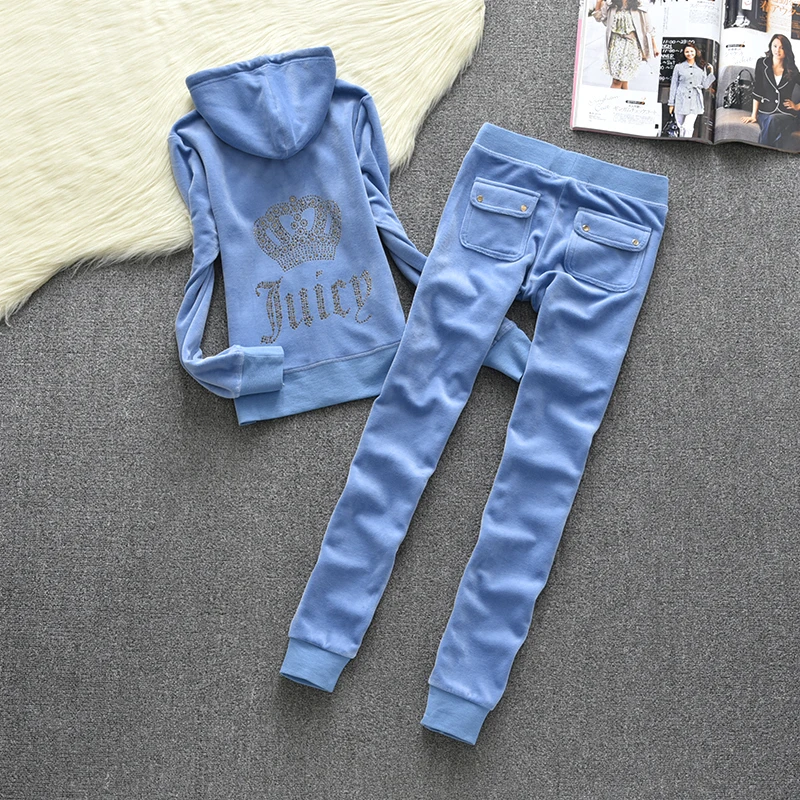 Velvet Tracksuit Zipper Sweatshirt and Pants Sewing Suit Juicy Coutoure Suit 2022 Womens Two Peice Sets Spring Juicy Tracksuit
Velvet Tracksuit Zipper Sweatshirt and Pants Sewing Suit Juicy Coutoure Suit 2022 Womens Two Peice Sets Spring Juicy Tracksuit