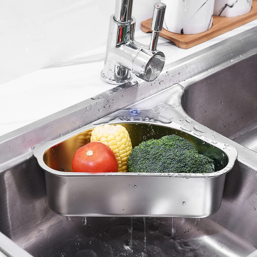 Kitchen Sink Drain Basket 304 Stainless Steel Fruit Vegetable Hollowed Kitchen Leftover Multifunction Organization
Kitchen Sink Drain Basket 304 Stainless Steel Fruit Vegetable Hollowed Kitchen Leftover Multifunction Organization