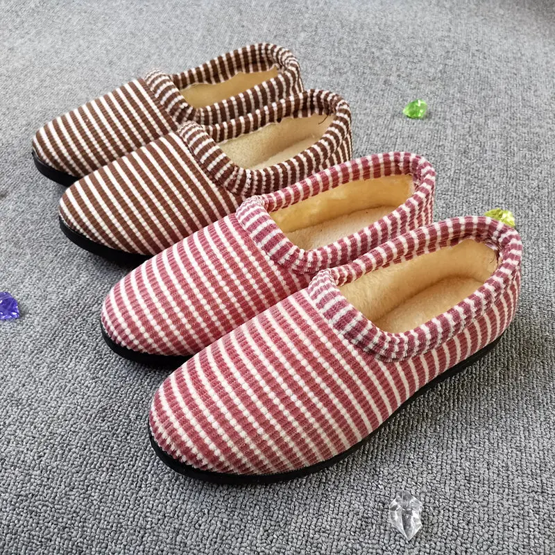 DG59 winter home women's cotton shoes with cute striped indoor and outdoor cotton slippers, non-slip and velvet, warm soft-soled
DG59 winter home women's cotton shoes with cute striped indoor and outdoor cotton slippers, non-slip and velvet, warm soft-soled