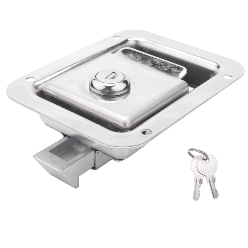 10X Paddle Slam Latch With Lock & Key Travel Trailer Lock Stainless Steel Door Latch Heavy Duty Flush Mount Handle Latch
10X Paddle Slam Latch With Lock & Key Travel Trailer Lock Stainless Steel Door Latch Heavy Duty Flush Mount Handle Latch