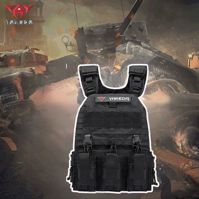 YAKEDA Tactical Vest 500D Nylon Camouflage Combat Army Protective Vest Adventure CS Training Hunting Equipment
YAKEDA Tactical Vest 500D Nylon Camouflage Combat Army Protective Vest Adventure CS Training Hunting Equipment
