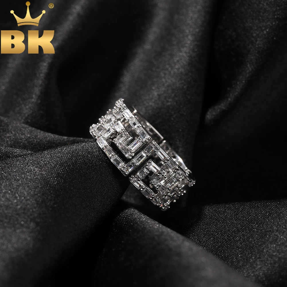 THE BLING KING Hollow Baguettecz Rings Iced Out Bling Square Cubic Zirconia Men Rings Luxury Fashion Hiphop Jewelry For Gift
THE BLING KING Hollow Baguettecz Rings Iced Out Bling Square Cubic Zirconia Men Rings Luxury Fashion Hiphop Jewelry For Gift